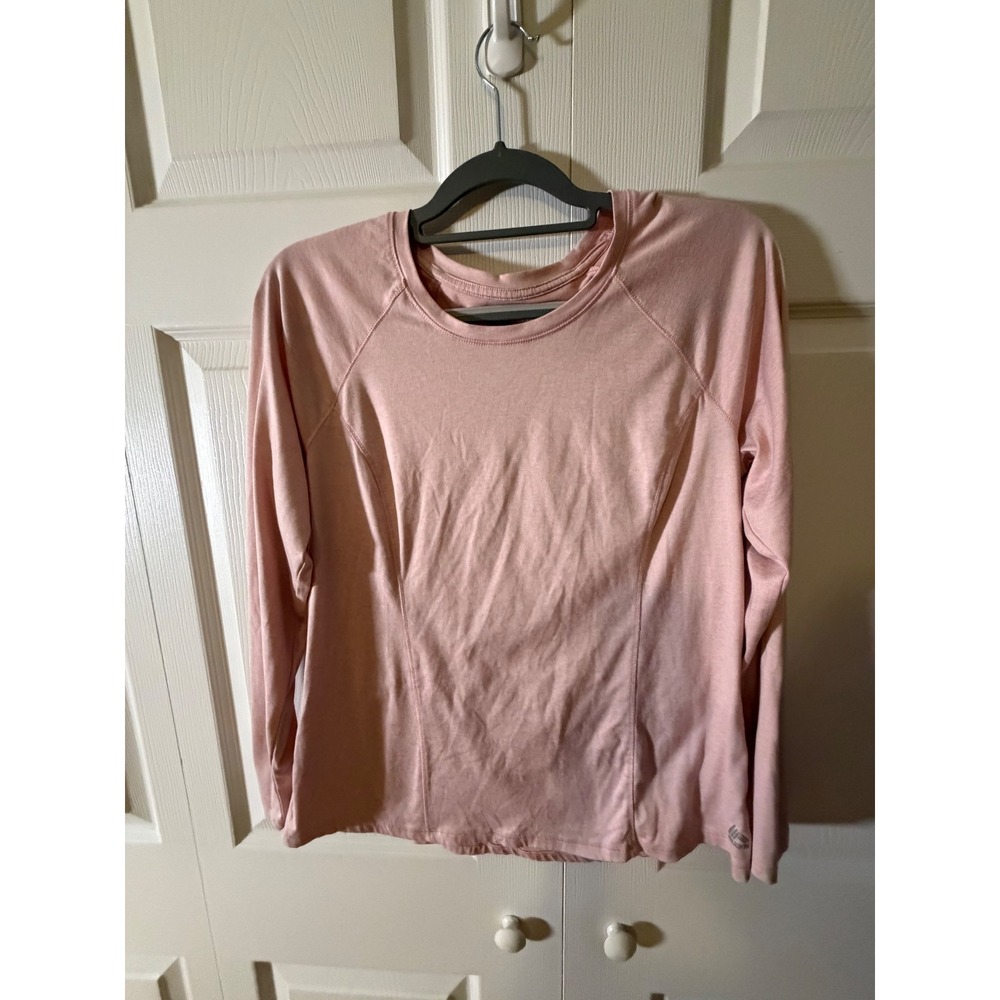 RBX Active Womens Pink X-Dri Long Sleeve Performance Workout Top Large L/G